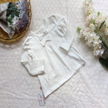 Áo thun cotton 2 nơ cổ